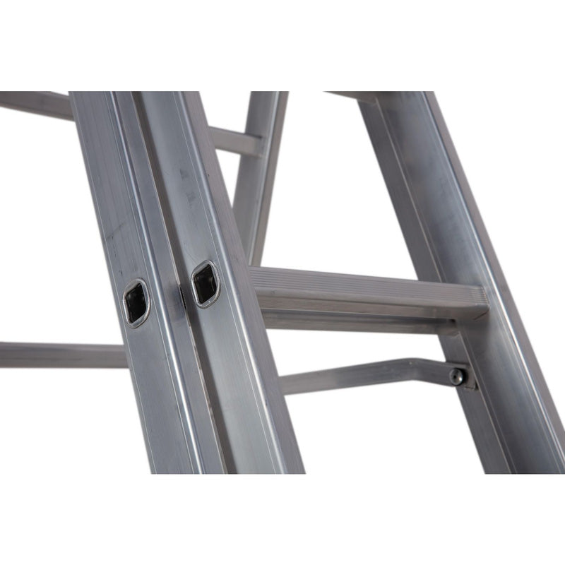 Werner Professional 3 Section Aluminium Extension Ladder - 2.45m