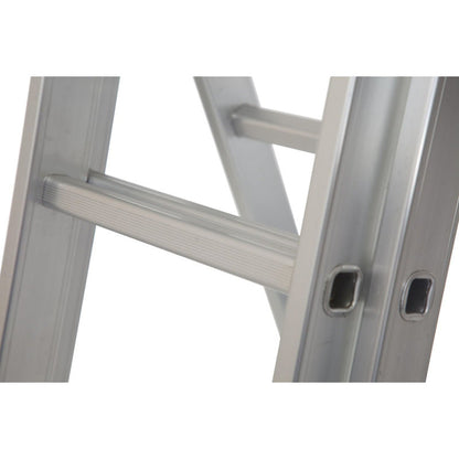 Werner Professional 3 Section Aluminium Extension Ladder - 2.45m