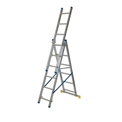 Werner Professional 3 Section Aluminium Extension Ladder - 2.45m