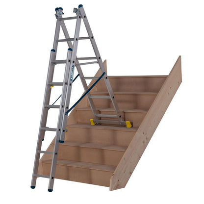 Werner Professional 3 Section Aluminium Extension Ladder - 2.45m