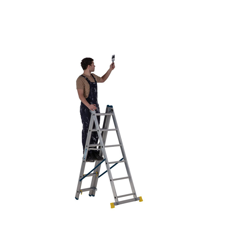 Werner Professional 3 Section Aluminium Extension Ladder - 2.45m