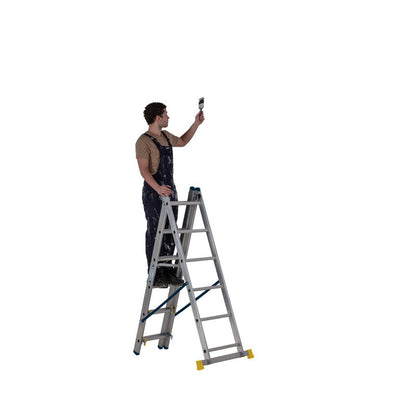 Werner Professional 3 Section Aluminium Extension Ladder - 2.45m