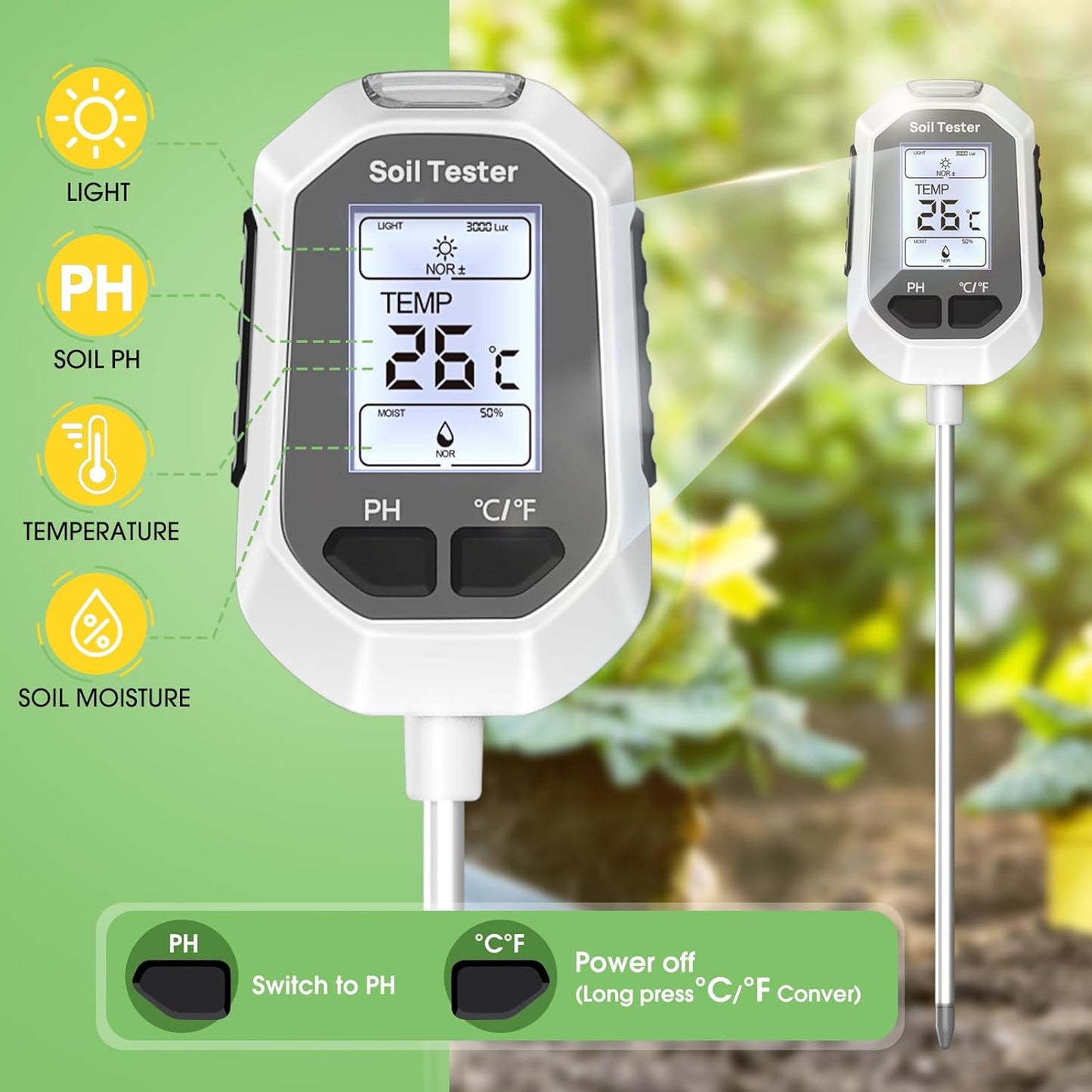 Digital Soil Tester 4-in-1