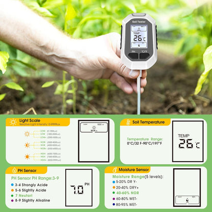 Digital Soil Tester 4-in-1