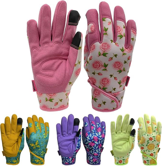 Floral Garden Work Gloves