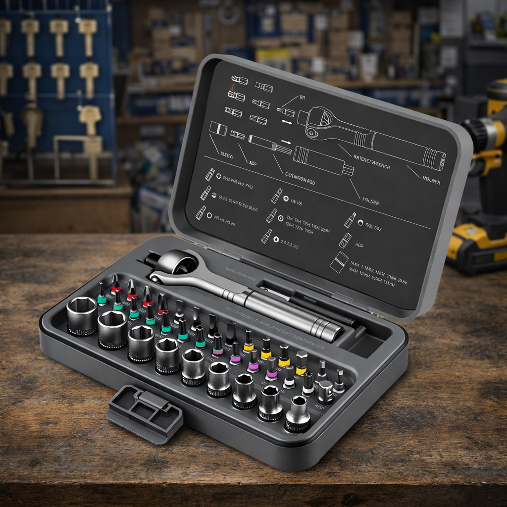 227PCS Professional Socket & Tool Set Kit